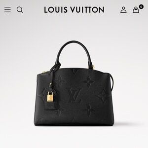 LOUIS VUITTON PETIT PALAIS Handbag (Noir)